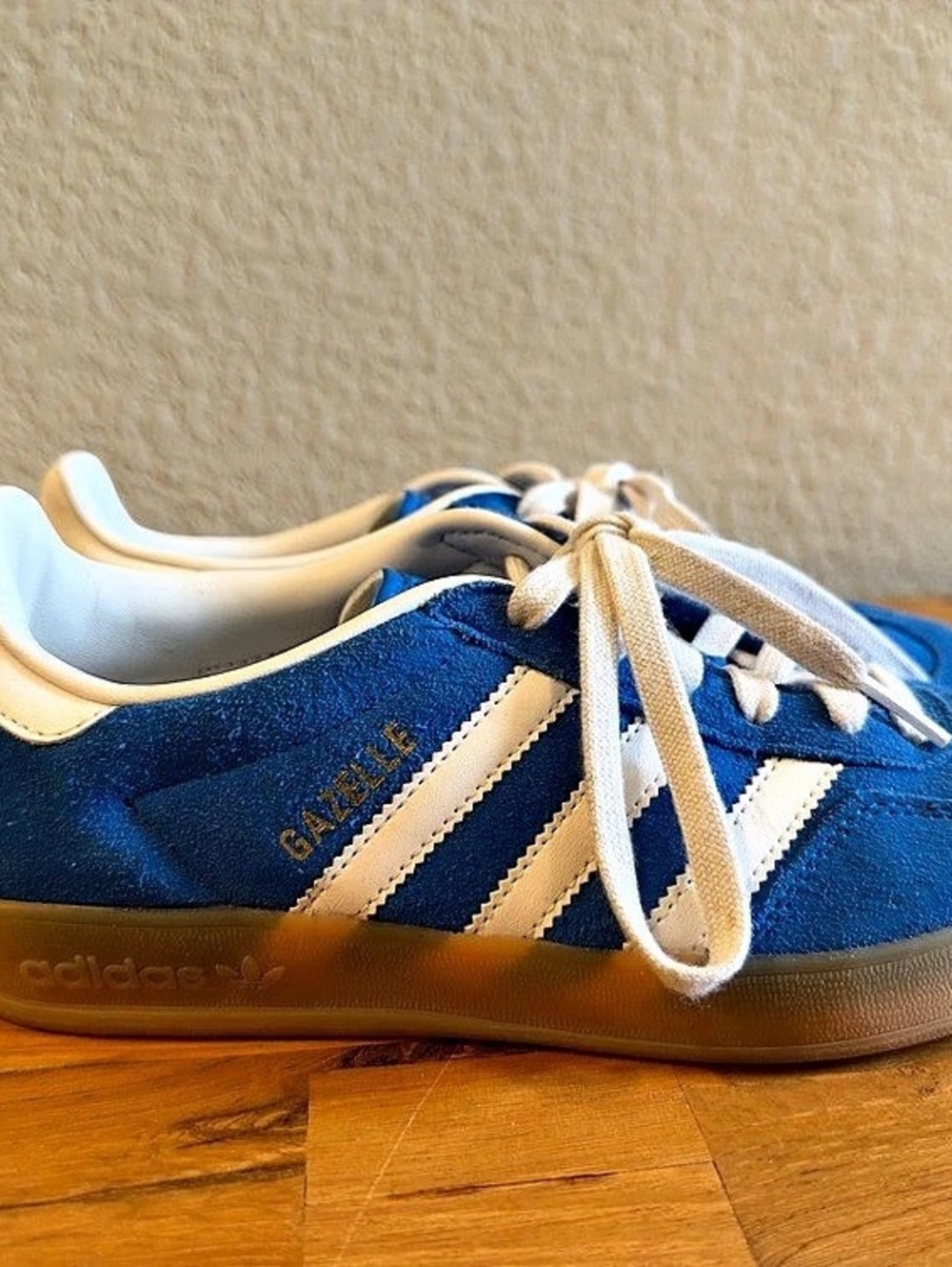 Adidas Gazelle Blue & White Sneakers US 5M/6W